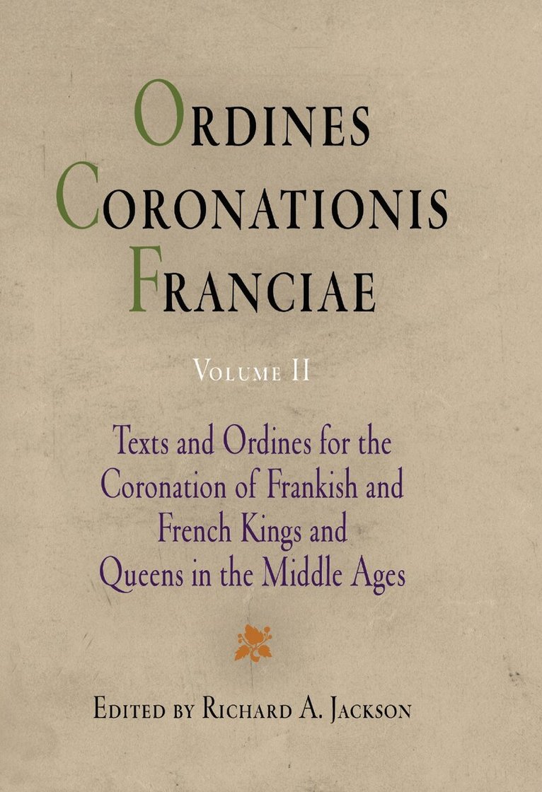 Richard A. Jackson - Ordines Coronationis Franciae, Volume 2, E-bok