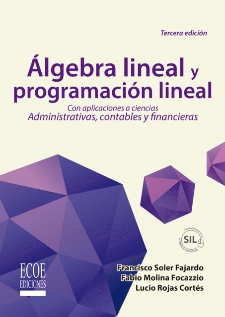 Francisco Soler - Álgebra lineal y programación lineal, E-bok