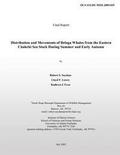Distribution and Movements of Beluga Whales from the Eastern Chukchi Sea Stock During Summer and Early Autumn