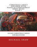 Christmas Carols For Oboe With Piano Accompaniment Sheet Music Book 1