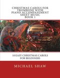 Christmas Carols For Trombone With Piano Accompaniment Sheet Music Book 1