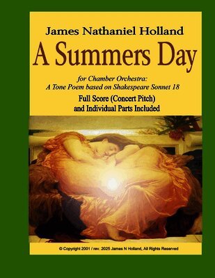 James Nathaniel Holland - Summers Day for Chamber Orchestra, Häftad