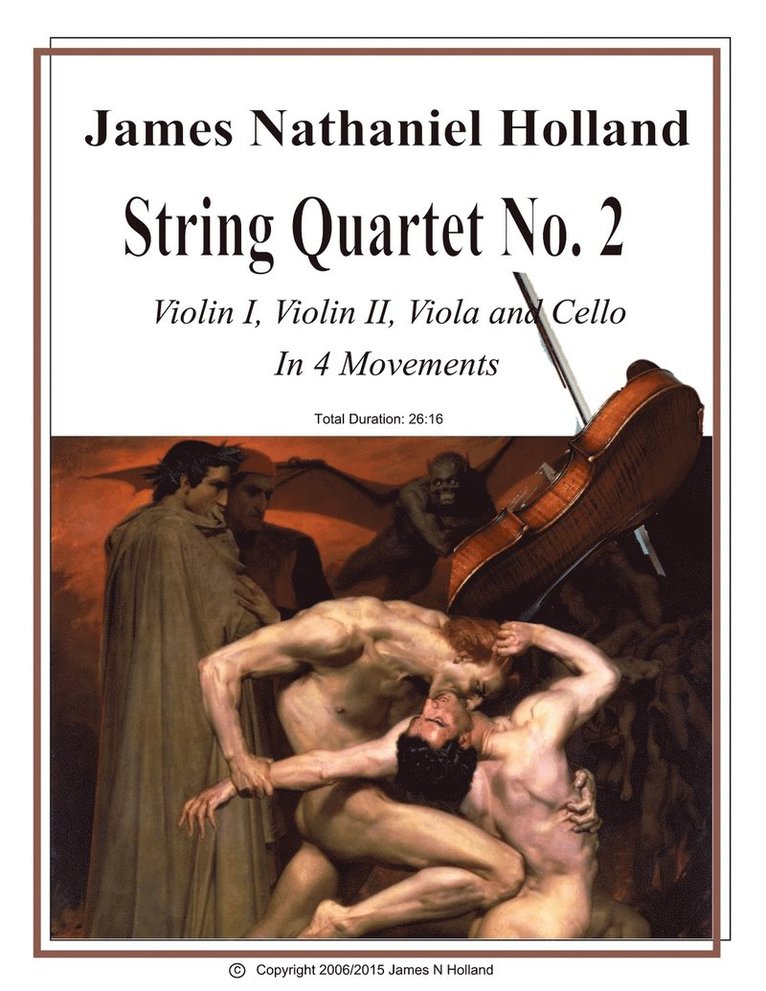 James Nathaniel Holland - String Quartet No 2, Häftad