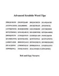 Bob and Espy Navarro - Adanced Scrabble Word Tips, Häftad. Tillgänglighet: Lägg i varukorg