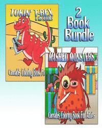 Mary Jay - Cannabis Coloring Book For Adults: Tokin' T-Rex & Mashed Monsters (2 Book Bundle), Häftad