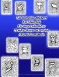 Lär hebreiska alfabetet Kul Målarbok För barn i alla åldrar 22 sidor Skriver ut i en bok Abstrakt konstmotiv