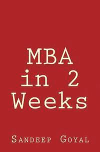 Sandeep Goyal - MBA in 2 Weeks, Häftad