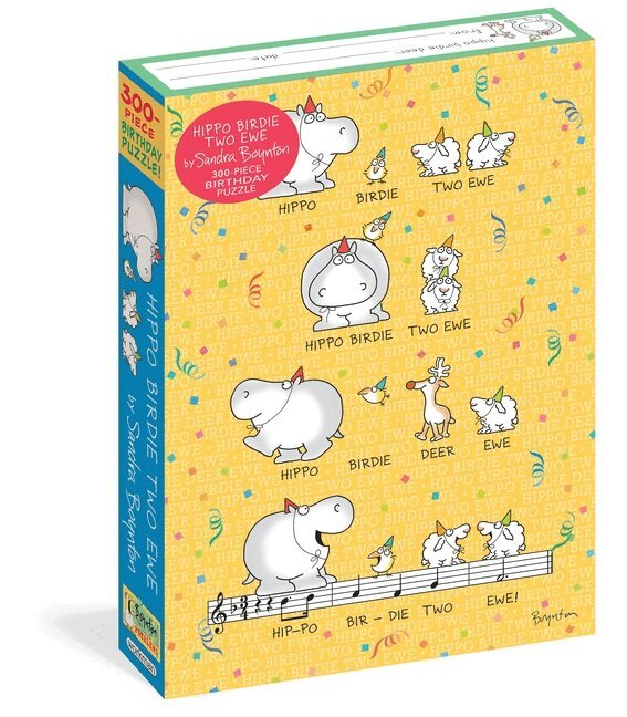 Sandra Boynton - Sandra Boynton: Hippo Birdie Two Ewe 300-Piece Birthday Puzzle, Övrigt