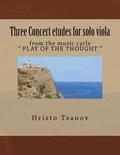 Concert etude for solo viola: from music cycle ' PLAY OF THE THOUGHT '