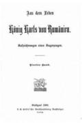 Aus dem Leben Knig Karls von Rumnien Aufzeichnungen eines Augenzeugen