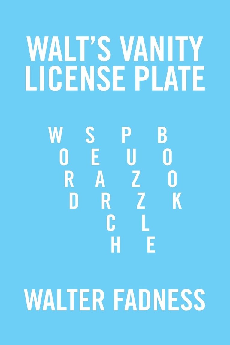 Walt's Vanity License Plate