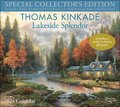 Thomas Kinkade Special Collector's Edition 2024 Deluxe Wall Calendar with Print: Lakeside Splendor