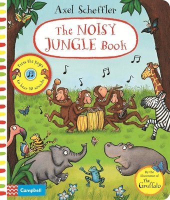 The Noisy Jungle Book : A press-the-page sound book, Inbunden