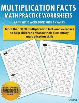 Shobha - Multiplication Facts Math Worksheet Practice Arithmetic Workbook With Answers, Häftad. Tillgänglighet: Lägg i varukorg