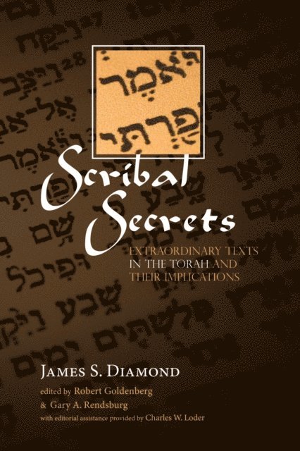 James S. Diamond, Gary A. Rendsburg, Robert Goldenberg - Scribal Secrets, E-bok
