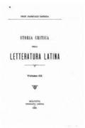 Storia Critica Della Letteratura Latina, Vol. III