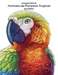 Livro para Colorir de Animais da Floresta Tropical para Adultos 1