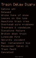 Train Delay Diary