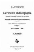 Jahrbuch der Astronomie und Geophysik