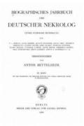 Biographisches Jahrbuch Und Deutscher Nekrolog