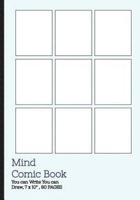 Mind Comic Book - 9 Panel,7"x10", 80 Pages, Make Your Own Comic Books: Make your own comics come to life