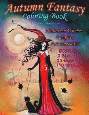 Molly Harrison - Autumn Fantasy Coloring Book - Halloween Witches, Vampires and Autumn Fairies, Häftad. Tillgänglighet: Lägg i varukorg