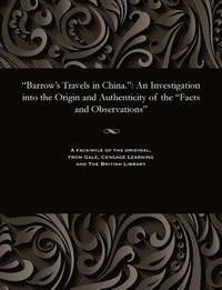Barrow's Travels in China.