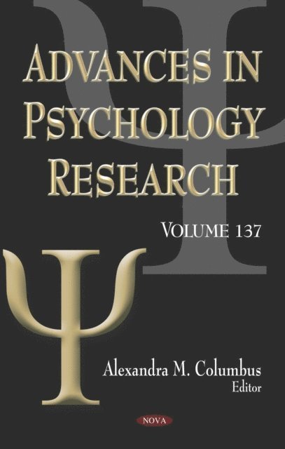 Alexandra M. Columbus - Advances in Psychology Research. Volume 137, E-bok