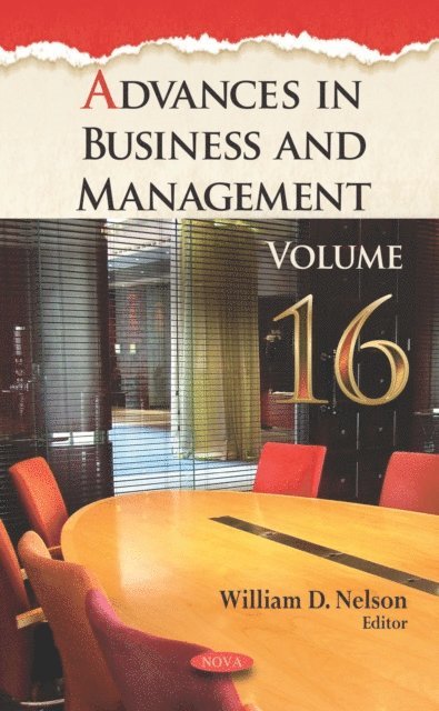 William D. Nelson - Advances in Business and Management. Volume 16, E-bok