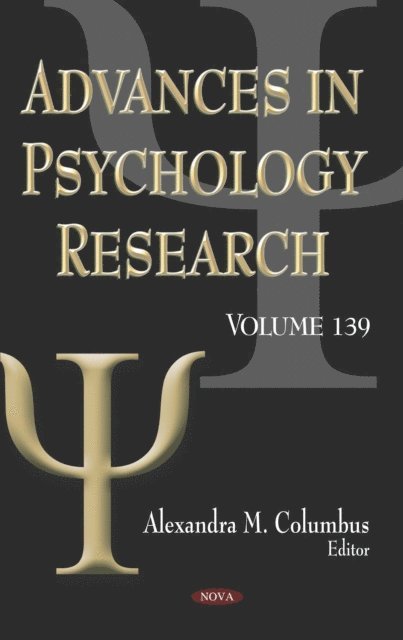 M Alexandra . Columbus - Advances in Psychology Research. Volume 139, E-bok