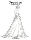 Dresses Coloring Book for Grown-Ups 1