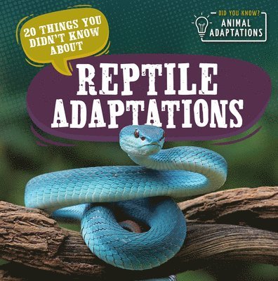 Sloane Hughes - 20 Things You Didn't Know about Reptile Adaptations, Inbunden