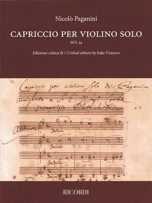 Capriccio for Violin Solo: M.S. 54 Critical Edition, Häftad. Tillgänglighet: Lägg i varukorg