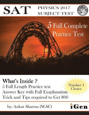 Ankur Sharma - SAT Physics Practice-Test: SAT Physics Subject test (5 Full Practice Test), Häftad. Tillgänglighet: Lägg i varukorg