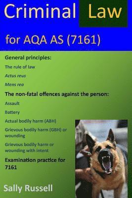 Sally Russell - Criminal Law for AQA AS: plus the rule of law and links to the non-substantive law (the English legal system), Häftad. Tillgänglighet: Lägg i varukorg
