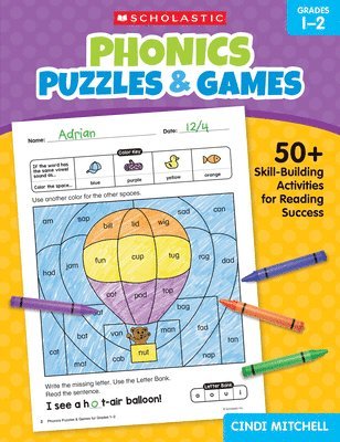 Cindi Mitchell - Phonics Puzzles & Games for Grades 1-2, Häftad