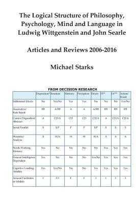 Michael Starks - The Logical Structure of Philosophy, Psychology, Mind and Language in Ludwig Wittgenstein and John Searle: Articles and Reviews 2006-2016, Häftad. Tillgänglighet: Lägg i varukorg