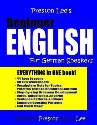 Matthew Preston, Kevin Lee - Preston Lee's Beginner English For German Speakers, Häftad
