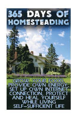 Jared Johnson, Rebecca Bloom - 365 Days Of Homesteading: Grow Your Food, Provide Own Energy, Set Up Own Internet Connection, Protect And Heal Yourself While Living Self-Suffic, Häftad