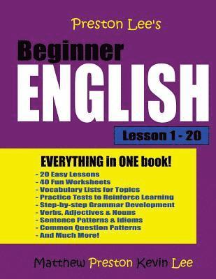 Matthew Preston, Kevin Lee - Preston Lee's Beginner English Lesson 1 - 20, Häftad