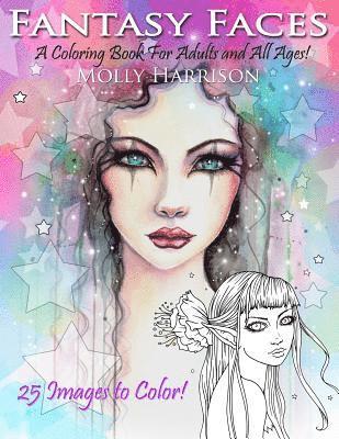 Molly Harrison - Fantasy Faces - A Coloring Book for Adults and All Ages!, Häftad. Tillgänglighet: Lägg i varukorg