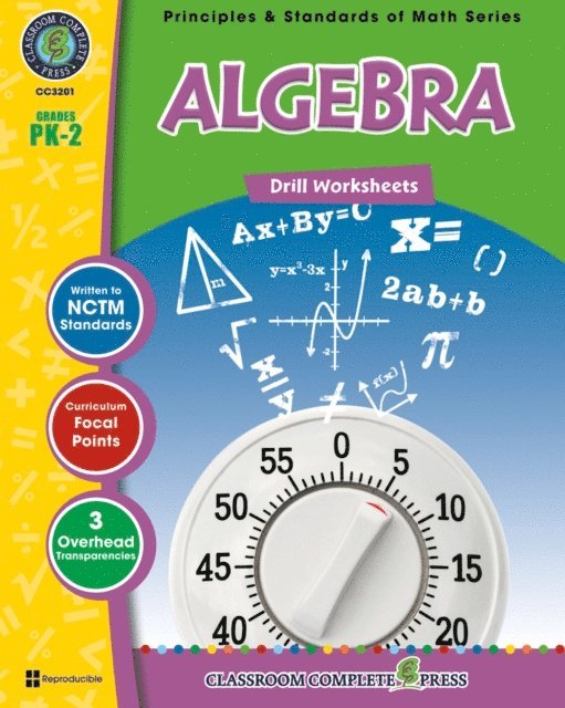 Nat Reed - Algebra - Drill Sheets Gr. PK-2, E-bok