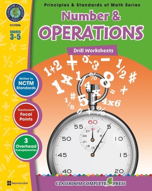 Nat Reed - Number & Operations - Drill Sheets Gr. 3-5, E-bok