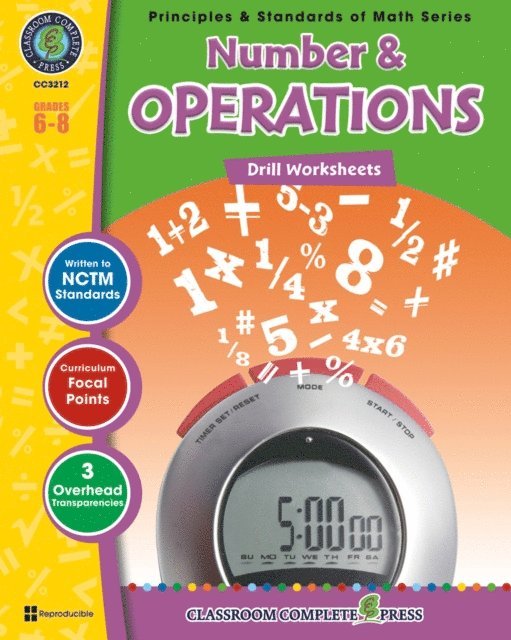 Nat Reed - Number & Operations - Drill Sheets Gr. 6-8, E-bok