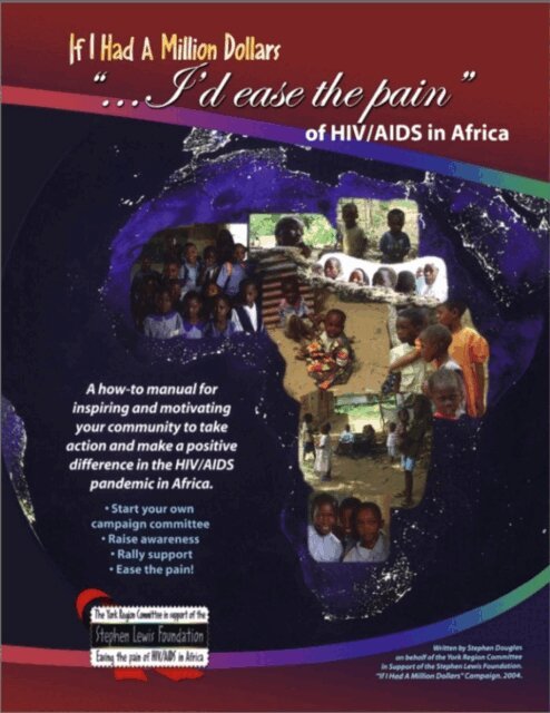 Stephen Douglas - If I Had a Million Dollars...I'd Ease the Pain of HIV/AIDS in Africa, E-bok