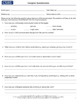 CSBS? Record Forms and Caregiver Questionnaires av Amy M Wetherby, Barry M Prizant, Amy Wetherby, Barry Prizant