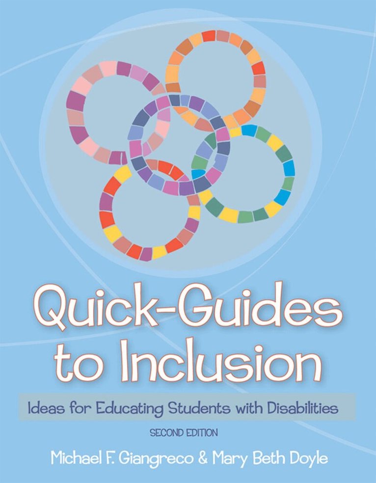 Michael F. Giangreco, Mary Beth Doyle - Quick-Guides to Inclusion, Häftad. Tillgänglighet: Tillfälligt slut