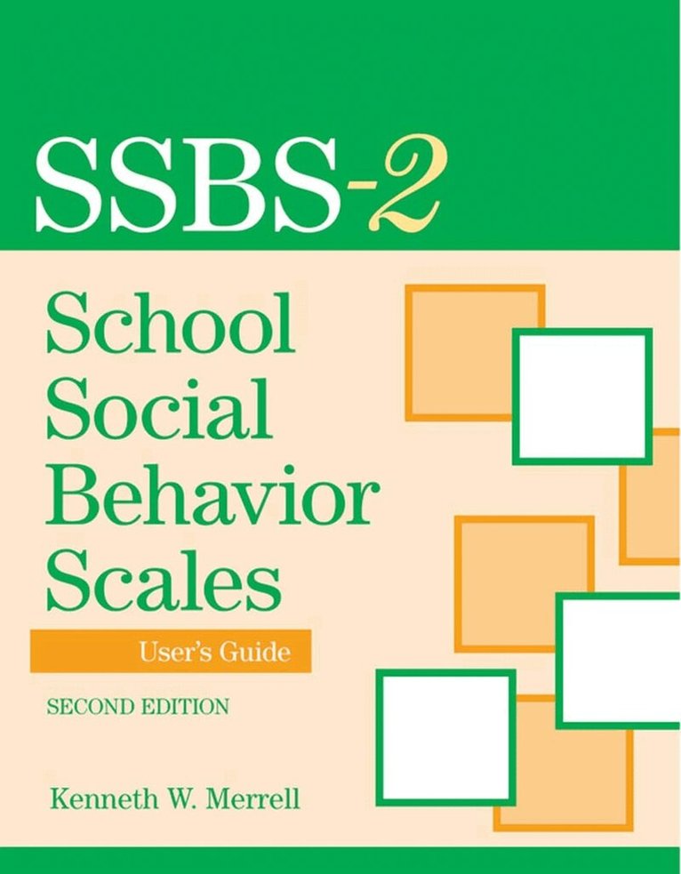 Kenneth W. Merrell - School Social Behavior Scales  User's Guide, Häftad. Tillgänglighet: Lägg i varukorg