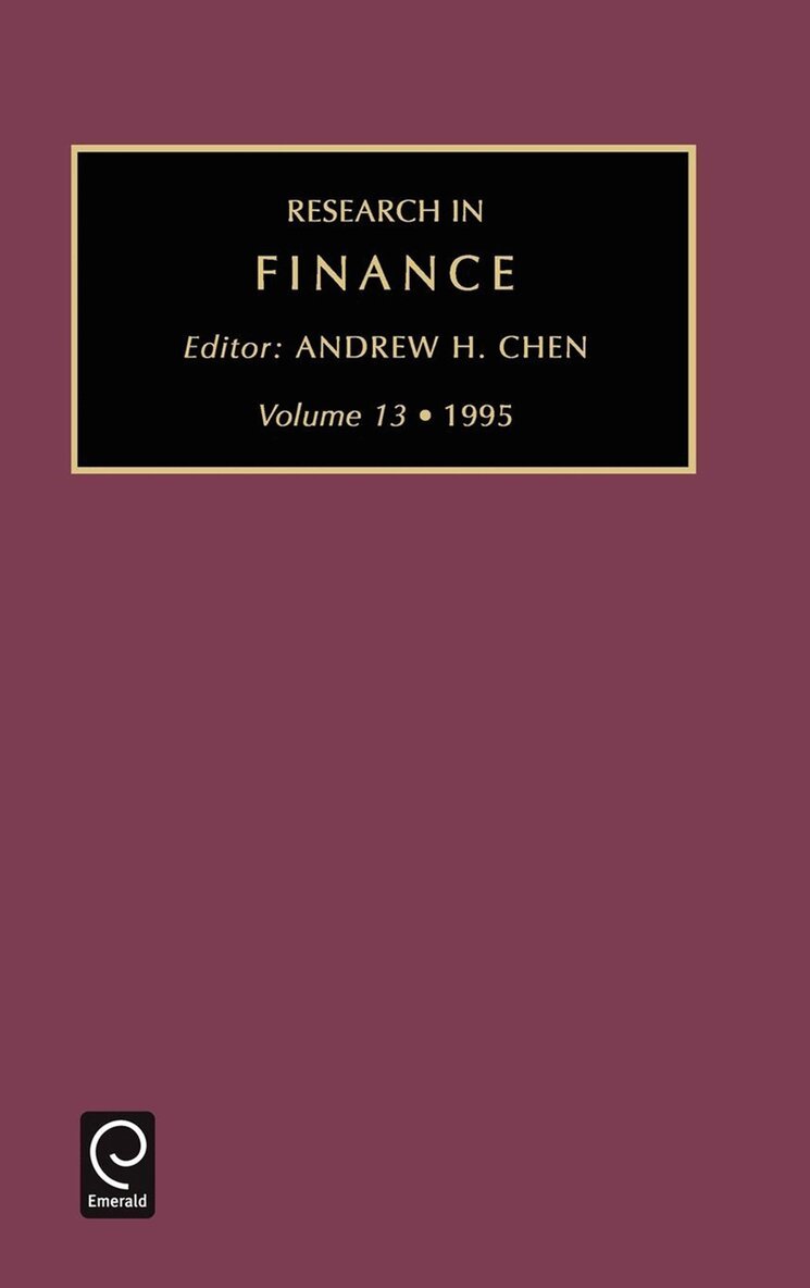 Andrew H. Chen - Research in Finance, Inbunden