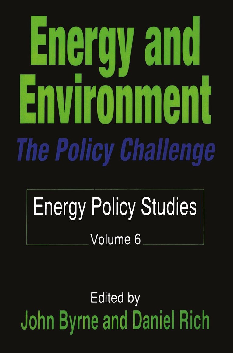 John Byrne, Daniel Rich - Energy and Environment, Häftad. Tillgänglighet: Tillfälligt slut